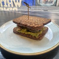 Smoky aubergine sandwich  at White Pine - Seven Dials in London