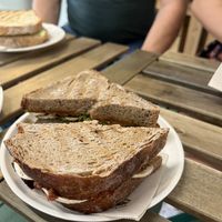 Mushroom and dried tomato sandwich  at A Parva in A Coruna
