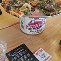 Thin crust Veggie pizza at Emma Hearth & Market in Bridgman