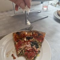 Grated vegan parm  at Apizza! in New Paltz