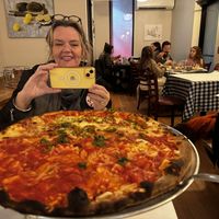 Half pineapple, half jalapeño. Yum!  at Apizza! in New Paltz