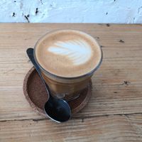 Oat flat white at Icon Coffee in Hampton
