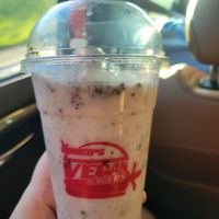 Oreo Milkshake (partly drank 😋) at Romeo's Vegan Burgers in Charlotte