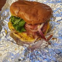 BBQ Bacon Burger at Romeo's Vegan Burgers in Charlotte