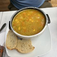Quinoa soup  at Serendipia Encuentro in Salento