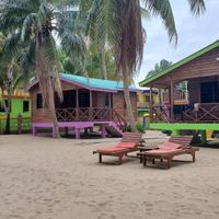 Cabanas at The Coconut Husk Restaurant & Beach Bar in Hopkins