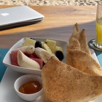 Fry Jacks  at The Coconut Husk Restaurant & Beach Bar in Hopkins