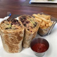 Vegan Wrap  at The Coconut Husk Restaurant & Beach Bar in Hopkins