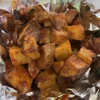 Spicy potatoes, skip the saucee  at Madeline's Falafel & Shawarma in Tarpon Springs