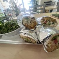 Delicious falafel, and tabouli  at Madeline's Falafel & Shawarma in Tarpon Springs
