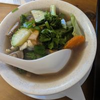 Glass noodle soup at Chokdee in Motueka