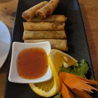 Spring rolls at Chokdee in Motueka