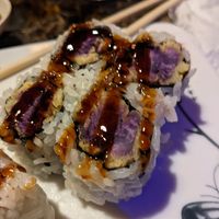 Local Sweet potato tempura roll at Sakura Sushi & Grill in Hilo