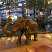 Blick von innen / view from inside  at Bhasin Restaurant in Cologne