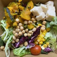 Pumpkin Tofu salad bowl.   Also available with grains.   at Salady - Mapo Station in Seoul