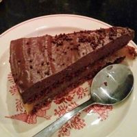 chocolate cake at Kao's in Malmo