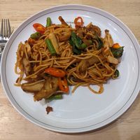 Thai stir fried spaghetti, really good! at Talalaks  in Bangkok