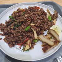 Green curry rice at Talalaks  in Bangkok