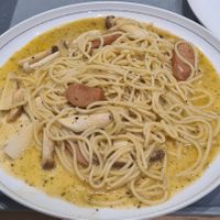 Spaghetti carbonara at Talalaks  in Bangkok
