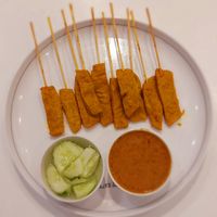 Vegan satay at Talalaks  in Bangkok