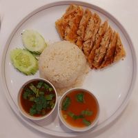 Spicy faux chicken at Talalaks  in Bangkok