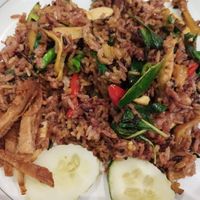 Green Curry fried rice at Talalaks  in Bangkok