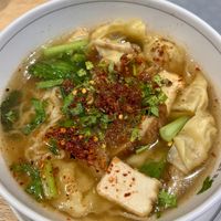 Wonton noodle soup   at Talalaks  in Bangkok