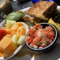 Tofu “scramble” (not a scramble, it was blocked tofu )  at Secret Garden Cafe in Sedona