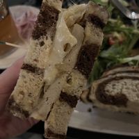 Vegan Rueben inside   at Secret Garden Cafe in Sedona