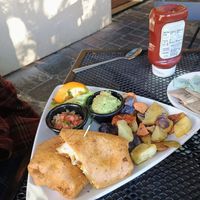 Vegan breakfast burrito at Secret Garden Cafe in Sedona