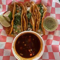 Vegan birria tacos  at Juana Tamale in Philadelphia