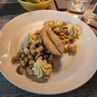 Beans with sage and pastinaca purea at Azalea Park Hotel in Cavalese