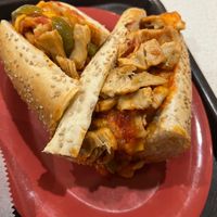Vegan chicken cheese steak   at Fingers Wings and Other Things in Conshohocken