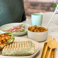 Our cafe uses tableware made from wheat straw 🌾 a Eco Friendly and reusable material 🌎 and if it ever ends up in a landfill tills decompose in just a few months!   at Café Full Cup in Pittsfield