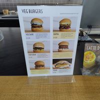 Burger menu at Vegami in Como