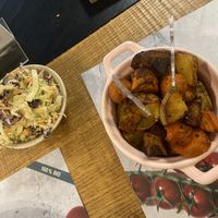 coleslaw & roasted vegetables   at Vegami in Como
