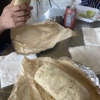 The fat mama and Baja burrito  at Red Hot Mama's in Princeville