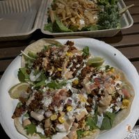 Tacos and taco salad   at Red Hot Mama's in Princeville