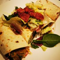 Falafel rolls at VegANGELov  in Belgrade