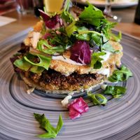 FALAFFEL BURGER WAS VERY GOOD! at VegANGELov  in Belgrade