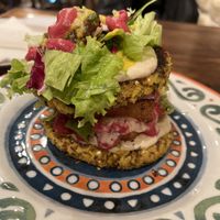 Tofu burger  at VegANGELov  in Belgrade