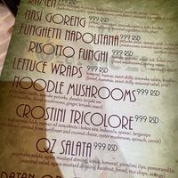 Menu  at VegANGELov  in Belgrade