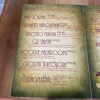Menu  at VegANGELov  in Belgrade