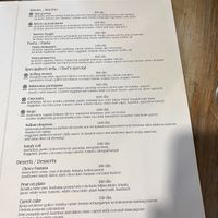 Menu  at VegANGELov  in Belgrade