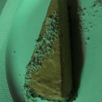 The creamy raw carrot cake goes down a treat !  at VegANGELov  in Belgrade