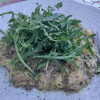 Excellent mushroom gnocchi at VegANGELov  in Belgrade