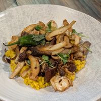 Mushroom risotto at VegANGELov  in Belgrade