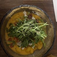 sage and pumpkin gnocchi   at VegANGELov  in Belgrade