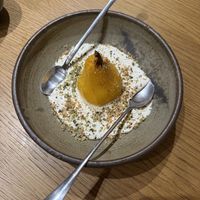 Pear dessert   at VegANGELov  in Belgrade