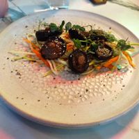 Entrante de shiitake at VegANGELov  in Belgrade